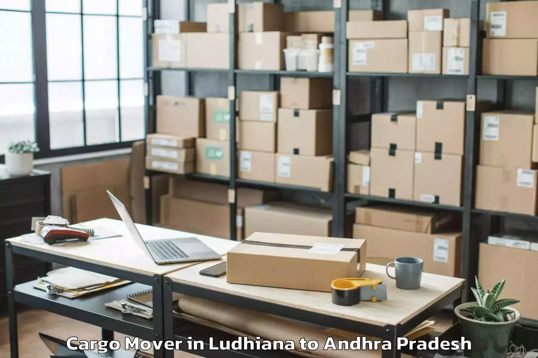 Easy Ludhiana to Gangavaram Port Cargo Mover Booking